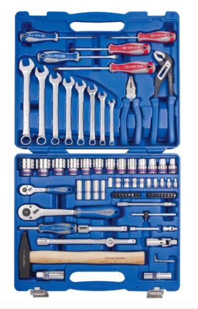 ชุดเครื่องมือช่าง80ตัวชุด 7577MR02 KINGTONY 1/4"+1/2" DR. Socket & Tool Set