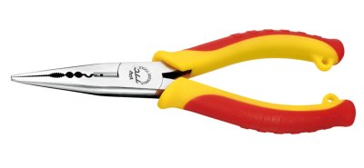 คีมปากแหลมสแตนเลส 6" KING TTC STAINLESS Multi Long Nose Pliers Straight-type 150mm SMS-150DG CRIMPING