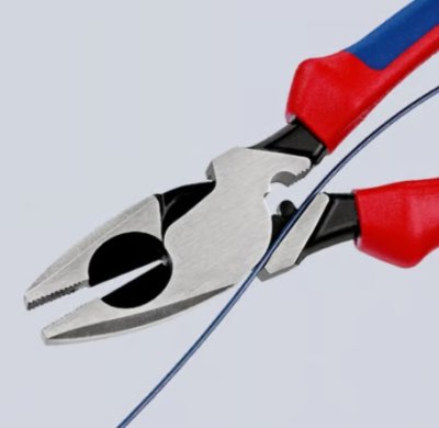 คีมปากจิ้งจก ช่างไฟ Knipex 09 12 240 Pliers 240mm. Overall Straight Tip Lineman's Pliers American style