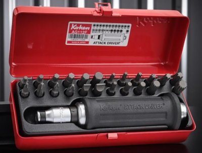 ชุดไขควงตอก 25ชิ้น ในกล่องเหล็ก AG112F Koken Impact Screwdriver