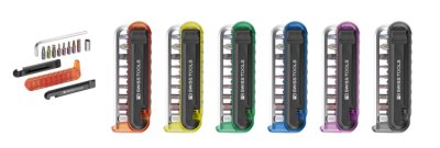 ชุดเครื่องมือซ่อมจักรยาน PB 470 BikeTool: Pocket Tool with 9 screwdriving tools and two tire levers