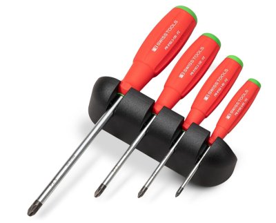 ไขควงชุด NO.8243 PB SWISS TOOLS SwissGrip screwdriver for Pozidriv screws set with wall mount