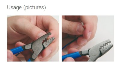 คีมย้ำหัวสาย Teminal ด้ามหุ้มยาง Crimping pliers - 424/4P UNIOR