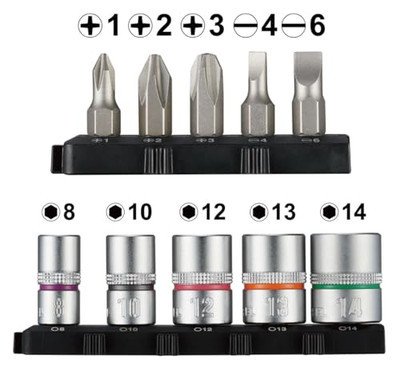 ชุดไขควงด้าม 2ทาง VESSEL 2WAY POWER DRIVER SET (BIT & SOCKET) 400PD2-1