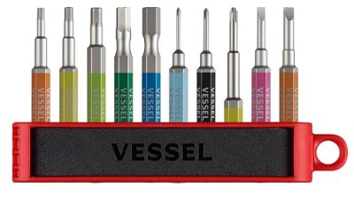 Vessel อุปกรณ์ใส่ดอกไขควง BH-10 Bit Holder For Storing 10 Bits (เฉพาะซองไม่รวมดอกไขควง)