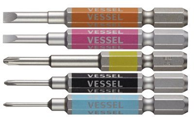 ชุดดอกไขควงคละไซด์ 5ตัวชุด Vessel GO-SAI Bit 5-Piece Set (Assorted) No.GS5P-03