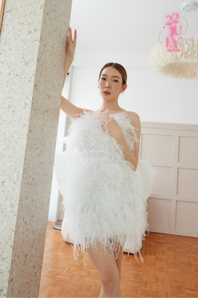 LYDIA DRESS (ฺwhite)