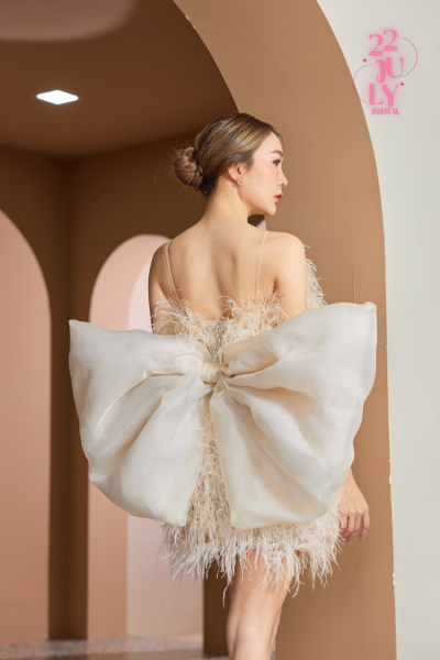 LYDIA DRESS (ฺbeige)