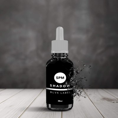 สีสัก5pm สีดำ ฉลากดำ 15ml