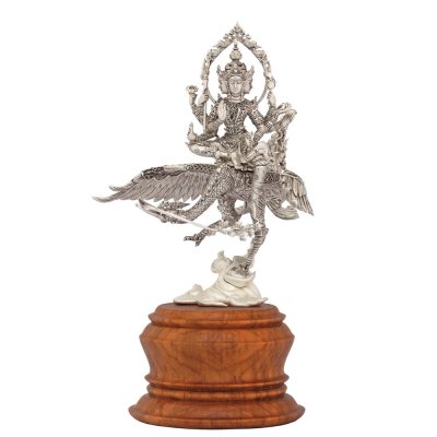 พระพรหมประสิทธิ์ สูง 18 cm บรอนซ์ชุบเงินรมดำ