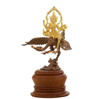 พระพรหมประสิทธิ์ สูง 18 cm องค์ปิดทอง หงส์บรอนซ์ซาติน