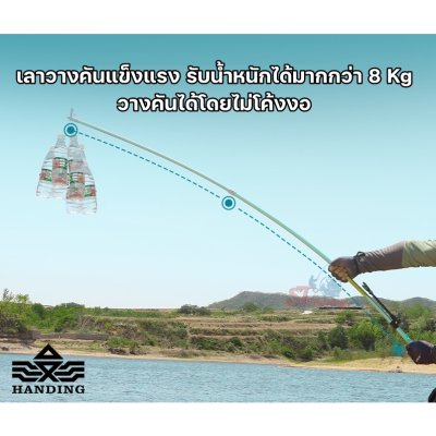 เลาวางคัน ด้ามสวิง Handing Fight สีฟ้า (น้ำหนักเบา รับน้ำหนักได้ดี)