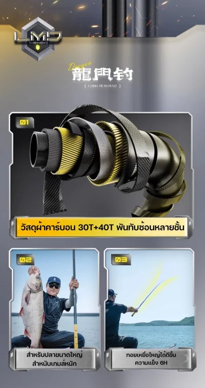 คันชิงหลิว HANDING LMD DARGON เวท 6H (รับประกัน 1 ปี)