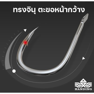 ตัวเบ็ด Handing ทรงจินุ (มีเงี่ยง) NEW ตัวเบ็ด Handing ทรงจินุ (มีเงี่ยง) NEW