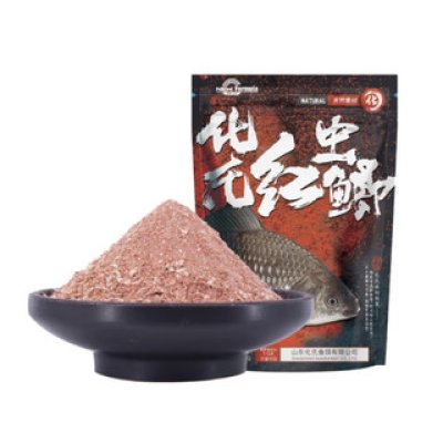 เหยื่อตกปลาเกล็ด HUA กลิ่นกุ้งและหนอนแดง