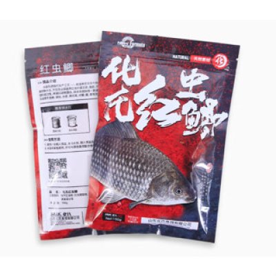 เหยื่อตกปลาเกล็ด HUA กลิ่นกุ้งและหนอนแดง