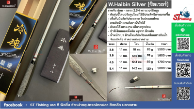 คันชิงหลิว W.Haibin Silver (ซิลเวอร์) ปี 2020 เวทคัน อ่อน - กลาง 2.5H พาวเวอร์ลิพสูง