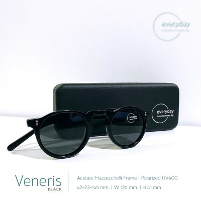 แว่นกันแดด Retro Round Italian Design รุ่น Veneris เฟรม Acetate Mazzucchelli