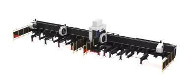 TL Four-chuck Heavy-duty Tube Fiber Laser Cutting Machine
