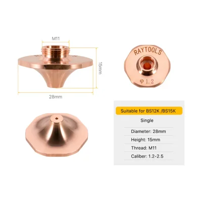 Tekma Nozzle Original Raytools A Type 1.2-2.5 For BS12KBS15K