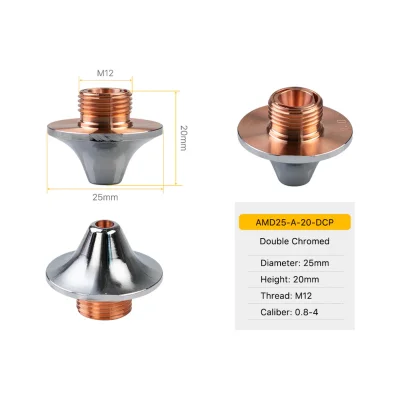 TEKMA Nozzle AMD Chrome plated A Type D25 H20 M12