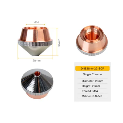 TEKMA Nozzle DNE Chrome plated A Type D28 H22 M14