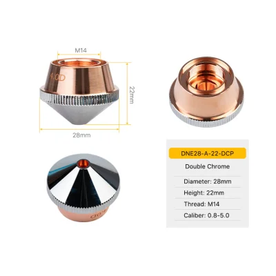 TEKMA Nozzle DNE Chrome plated A Type D28 H22 M14