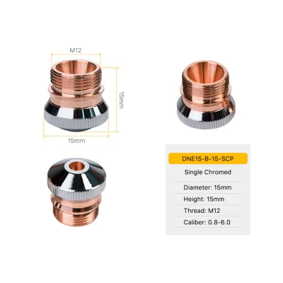 TEKMA Nozzle DNE Chrome plated B Type D15 H15 M12