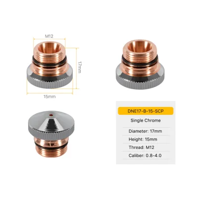 TEKMA Nozzle DNE Chrome plated B Type D15 H15 M12