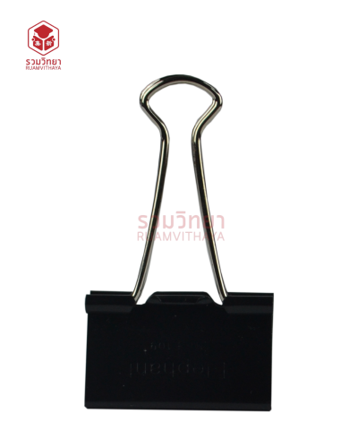 คลิปดำ 2 ขา Elephant E109 40 มม. [1กล่องx12ตัว]