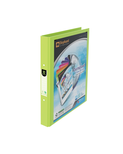 แฟ้ม 2 ห่วง Elephant 1 นิ้ว No.221VB A4 สีเขียววิวบายเดอร์