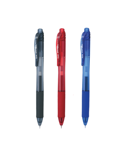 ปากกาเจลหัวเข็ม Pentel Energel BLN105-B 0.5 สีแดง