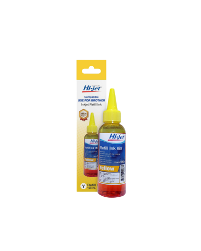 หมึกเติมปริ้นเตอร์ Brother Hi-jet 100 มล. สีเหลือง