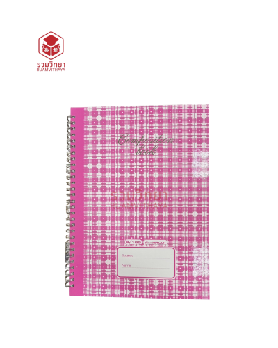 สมุดปกแข็งริมลวด HR001-001X 8/100 คละสี