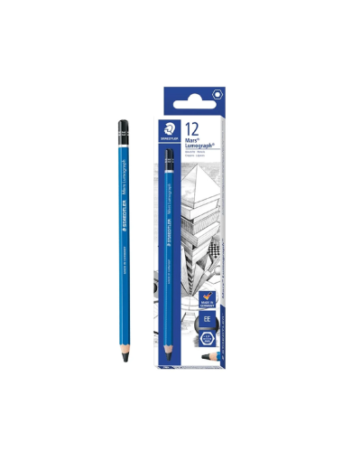 ดินสอไม้ EE Staedtler Mars Lumograph สีดำ [ x 12.00]