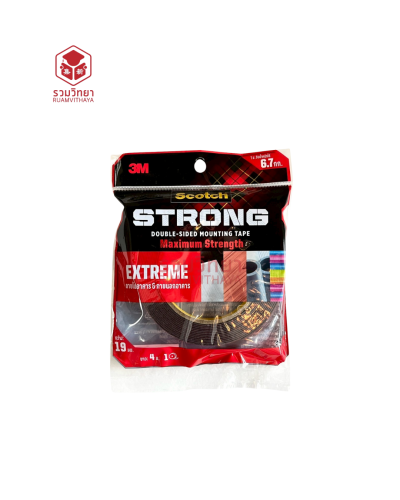 เทปอะครีลิค 2 หน้า 3M เนื้อเทา Extreme 414-M19 19 มม.x4ม.