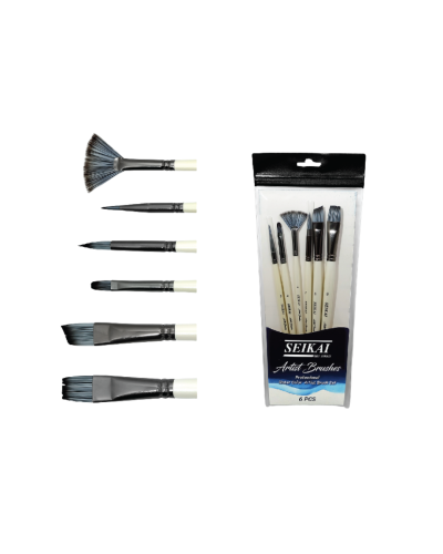 ชุดพู่กัน 6 ด้าม Seikai SE-WMP6