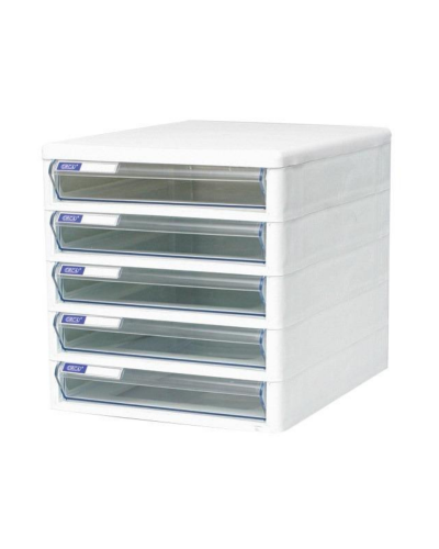 ตู้ลิ้นชักใส่เอกสาร Orca TCB-5 5 ชั้น โครงขาวลิ้นชักใส