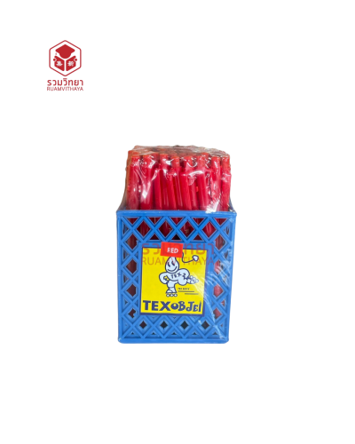 ปากกาลูกลื่น Tex MC228/122 1.0 สีแดง