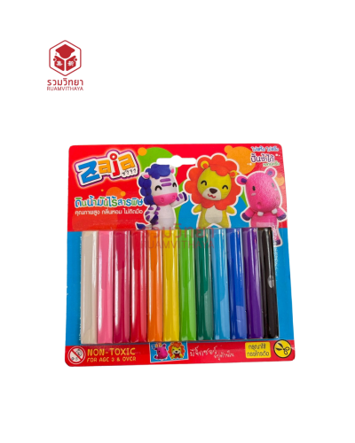 ดินน้ำมันไร้สาร Zaja 200 กรัม 12 สี