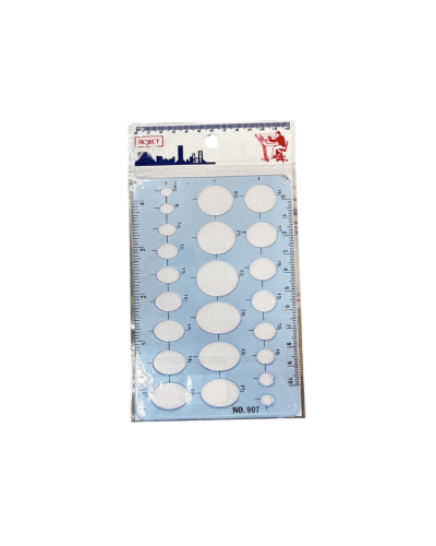 เทมเพลท Project No.907 (วงรี) คละสี