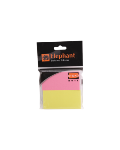 กระดาษโน๊ตชนิดมีกาว Elephant 37x75 มม. สีนีออน