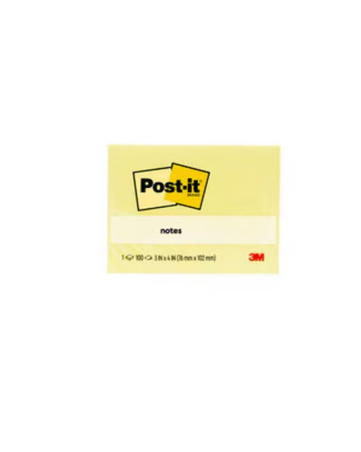 กระดาษโน๊ตชนิดมีกาว Post-it No.657 3x4 นิ้ว Yellow