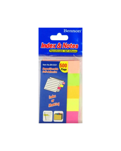 กระดาษโน๊ตดัชนี Bennon BN-0321 5 สี