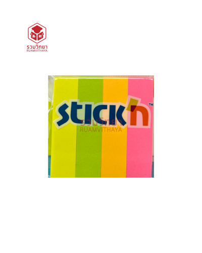 กระดาษโน๊ตดัชนี Stickn 21017P  4 สี