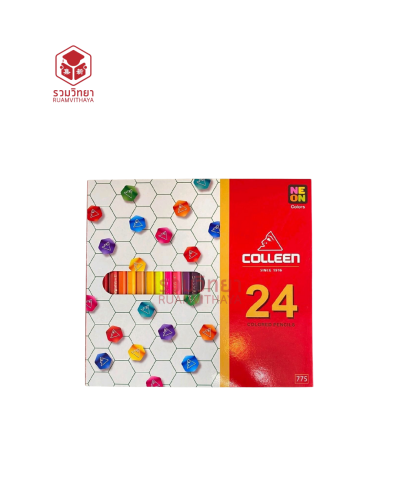 ดินสอสีไม้ยาว Colleen No.775 24 แท่ง 24 สี