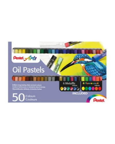 สีชอล์ค Pentel PHN-MF50U Metallic&Fluorescent 50 สี