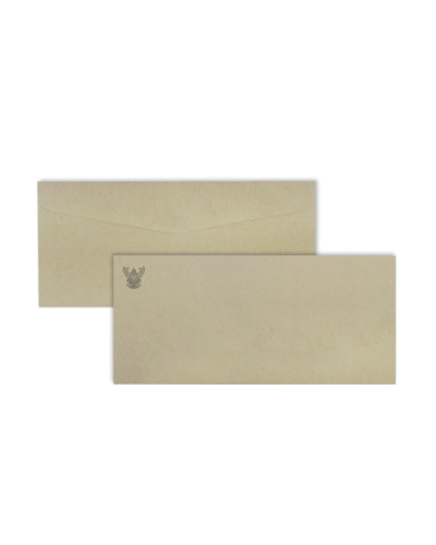 ซองน้ำตาล SB 9/110 ,4 1/4x9 นิ้ว (พับ 4) ครุฑ