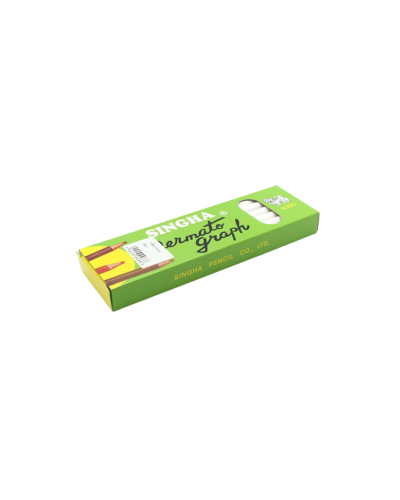 ดินสอไขเขียนกระจก Singha สีขาว [ x 12.00]