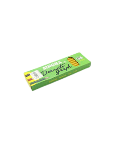 ดินสอไขเขียนกระจก Singha สีเหลือง [ x 12.00]